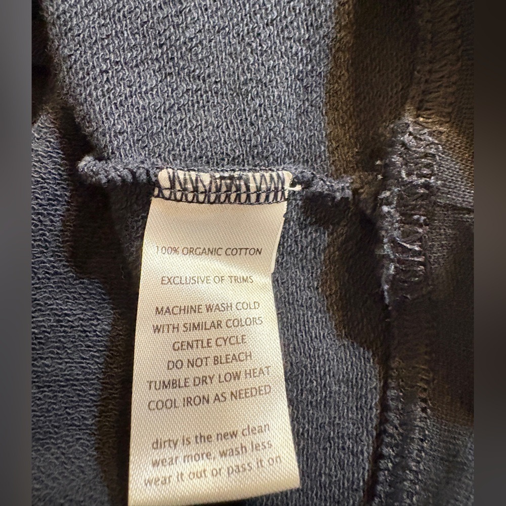 Toad&Co Navy Blue 100% Organic Cotton Hooded Long Sleeve Dress Large‎ - Picture 6 of 11